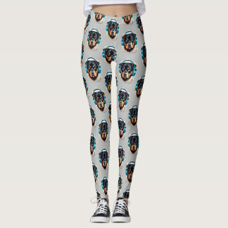 Leggings Rottweiler com Fones de Ouvido 4