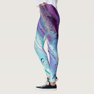 Leggings roxas abstratas