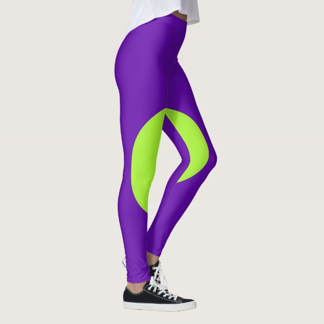 Leggings roxas e verdes (Direita)