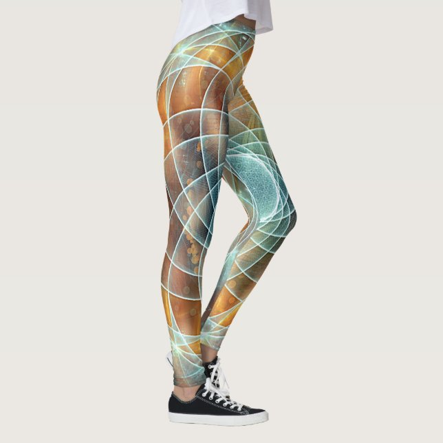 Leggings Sagradas de Geometria Psicodélica (Direita)