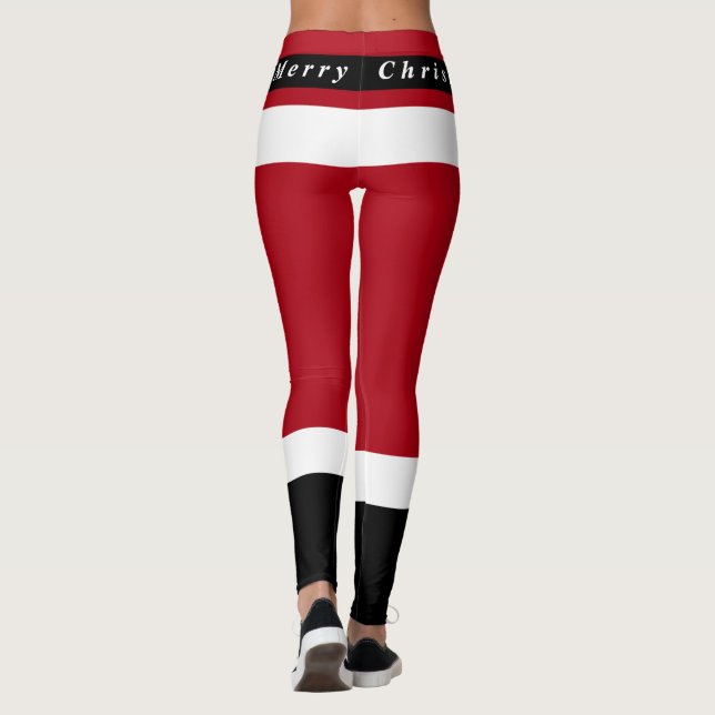 Leggings Santa Claus Engraçado de Natal (Verso)