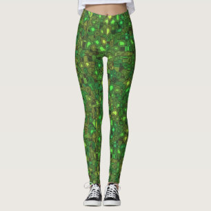 Leggings Sci-Fi Verdes