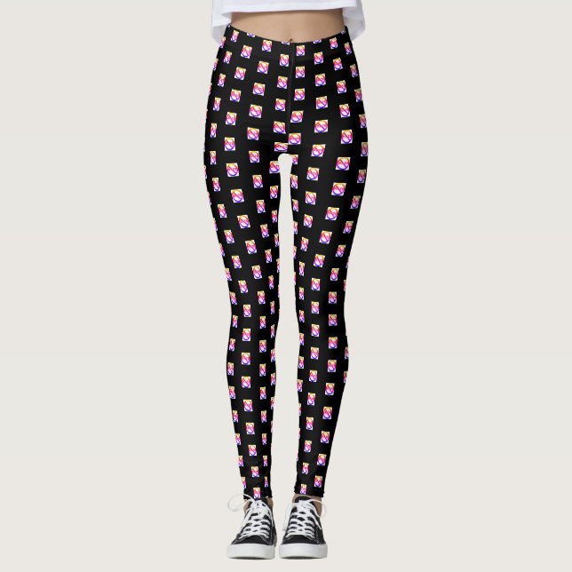 Leggings Sem Odiar Sinais para Mulheres ou Meninas (Frente)