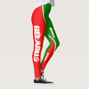 Leggings sobre a bandeira da Bielorrússia