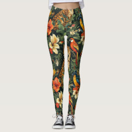 Leggings Sobre Impressão da selva tropical