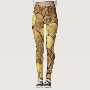 Leggings sobre moedas de euro