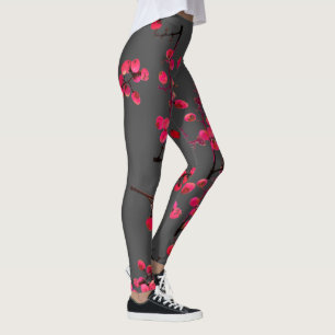Leggings Sonhadores Frutas Rosa Árvore Pimenta