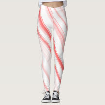Leggings Spandex Compactação de Canas de Natal