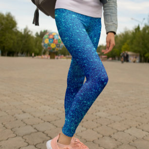 Leggings Sparkle Azuis Modernos