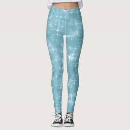 Leggings Sparkle do céu azul