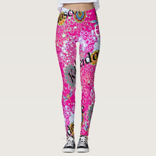 Leggings Steampunk de Milkshake Rosa (Frente)