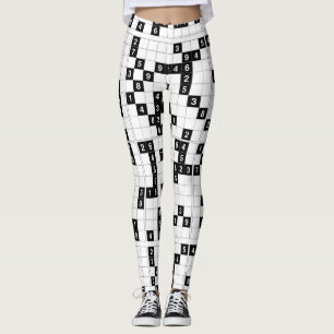 leggings sudoku brancas pretas