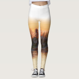 Leggings "Sundown on the River"