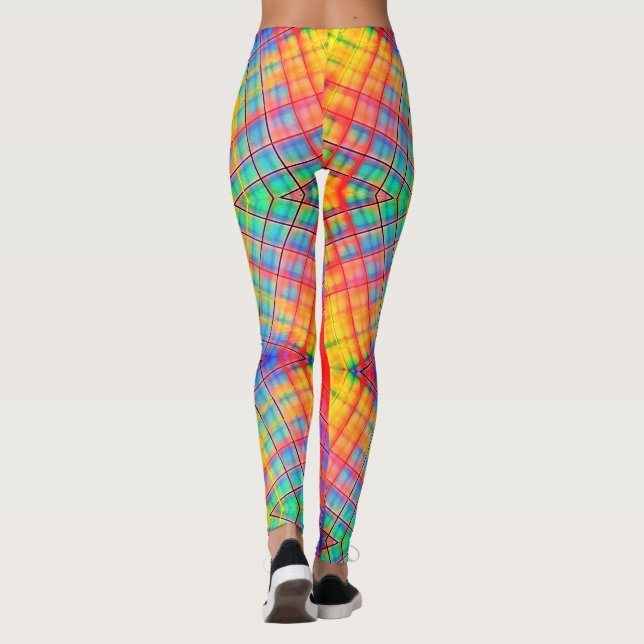 Leggings Super Funky Abstrato Rainbow (Verso)