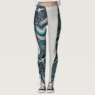Leggings técnicas futurísticas de Viagem - Global