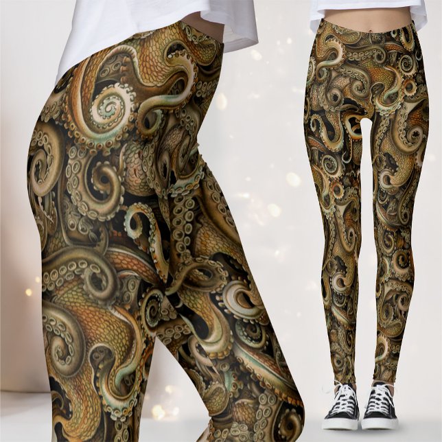 Leggings Tentáculos de Polvo Steampunk Vitoriano (Criador carregado)