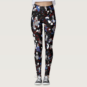 Leggings Terrazzo Pretas
