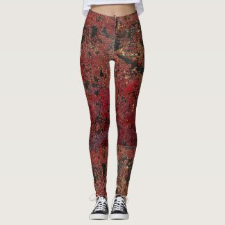 Leggings texturizadas de luxo Dourado Merlot