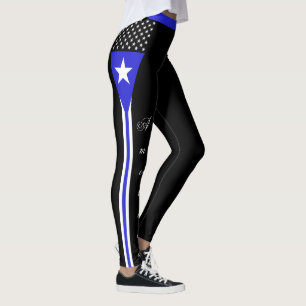 Leggings Thin Blue Line, Estados Unidos, Bandeira 