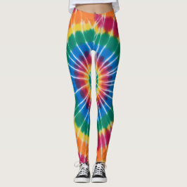 Leggings tie-dye, coloridas vibrantes