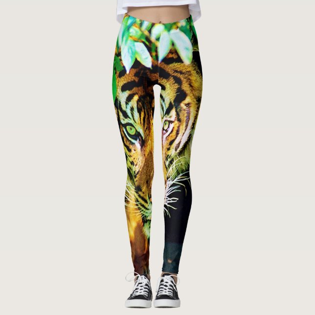 Leggings tigre-de-bengala (Frente)