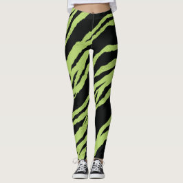 Leggings tigre verde
