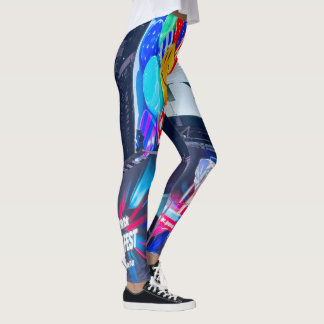 Leggings Time Square Design Nova York