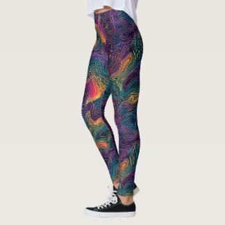 Leggings Topográficas Cósmicas - Divertimento
