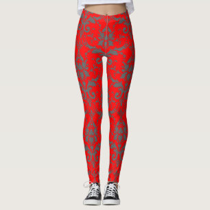 Leggings trabalhadoras femininas de Cor damasco ve