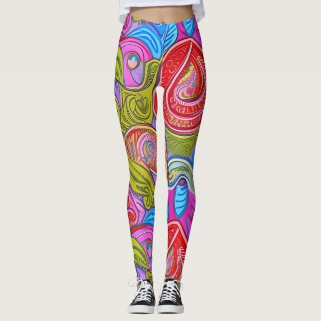 Leggings Tradicionais Belas (Frente)