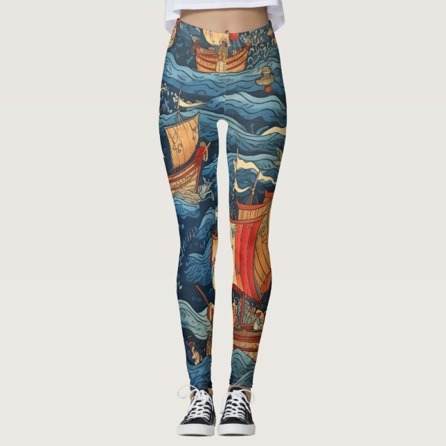 Leggings Tradicionais Belas (Frente)