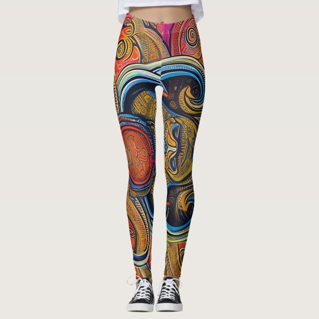 Leggings Tradicionais Belas (Frente)
