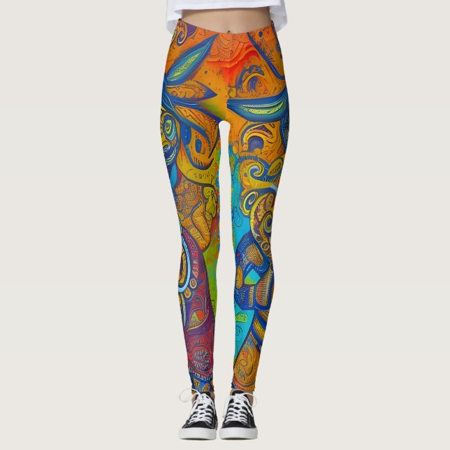 Leggings Tradicionais Belas (Frente)