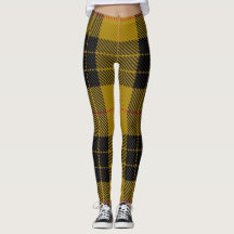 Leggings Tradicionais Escocesas Amarelas Tartan