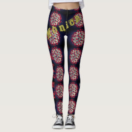 Leggings Tribais de Nome Personalizado
