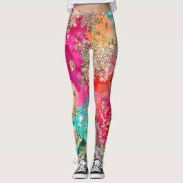 Leggings tropicais de Pop