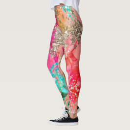 Leggings tropicais de Pop