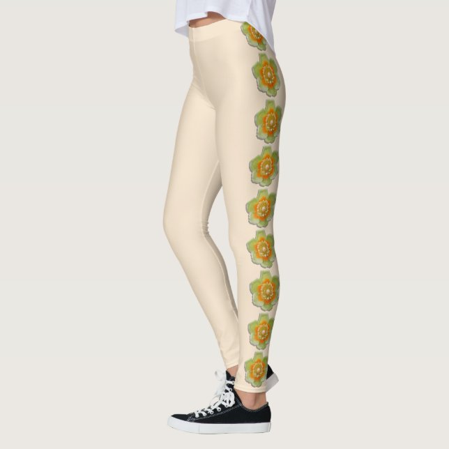 Leggings - Tulip Poplar Tulip na Creme (Esquerda)