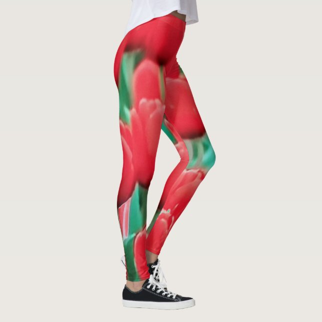 Leggings Tulipas Vermelhas (Direita)