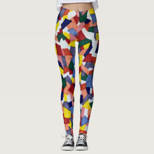 Leggings únicas, padrão completo projetado por a