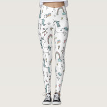 Leggings Unicórnio Arco-íris Athleisure