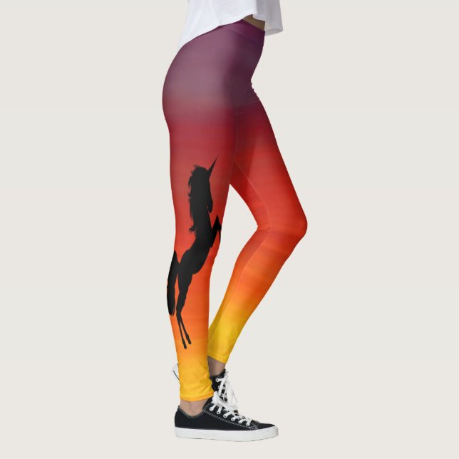 Leggings Unicórnio Pôr do Sol (Direita)