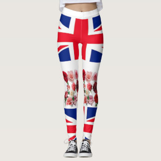 Leggings union jack flower
