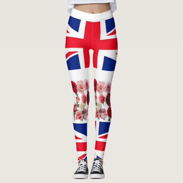 Leggings union jack flower (Frente)