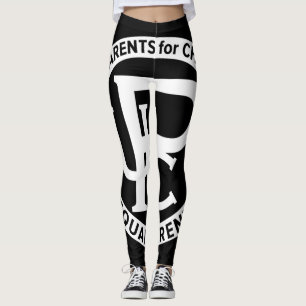 Leggings UPC pretas com logotipo branco