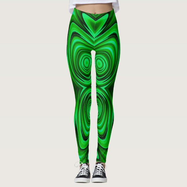 Leggings ~ verde brilhante ~ Original (Frente)
