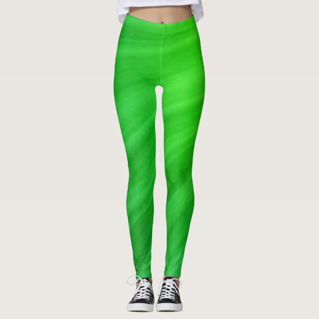 Leggings Verde Simples Sólido (Frente)