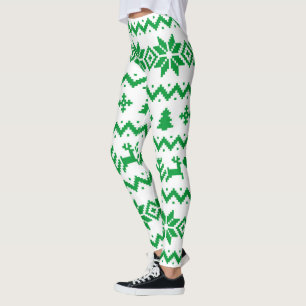 Leggings verdes e leves