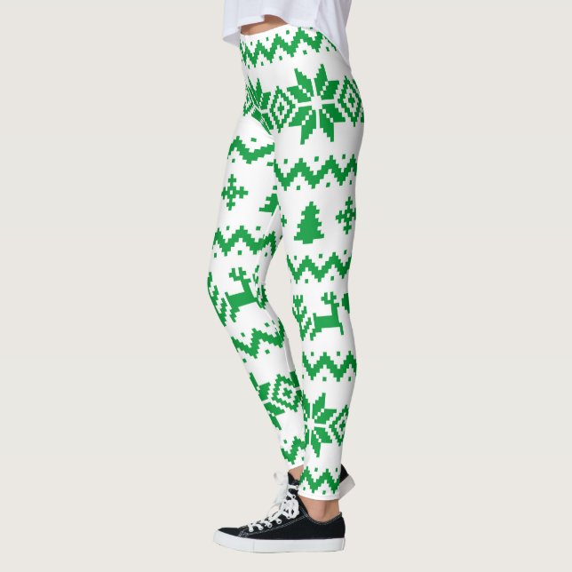 Leggings verdes e leves (Esquerda)