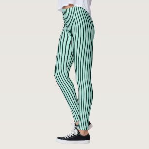 Leggings verdes e pretas